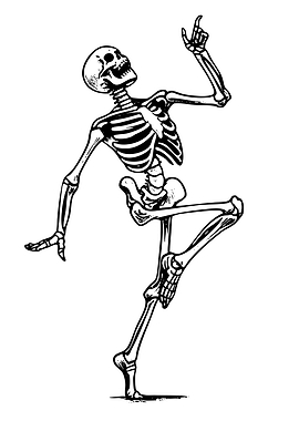 Dancing Skeleton Illustration