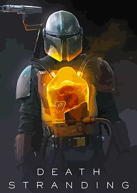 Mandalorian with Death Stranding Baby