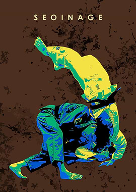 Judo Throw Illustration