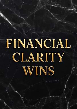 Financial Clarity Wins Text Art