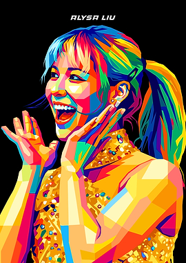 Alysa Liu wpap style pop art