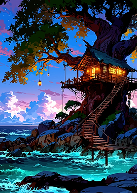 Enchanted Treehouse by the Sea