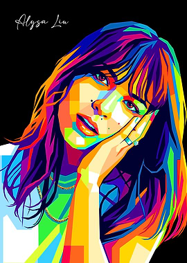 Colorful Portrait of Alysa Liu