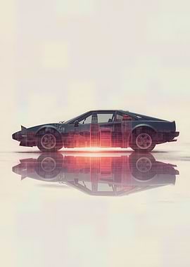 Cyberpunk Car Reflection