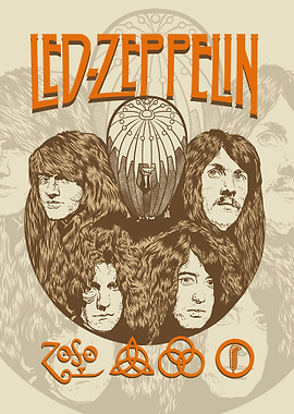 Led Zeppelin Band Portrait