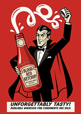 Dracula Ketchup Advertisement