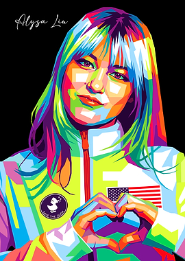 Alysa Liu Pop Art style
