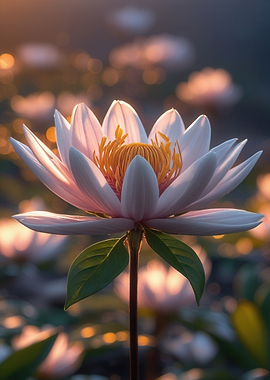 Close-up of a blooming water lily