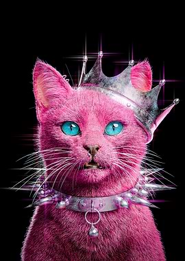 Pink Punk Cat King