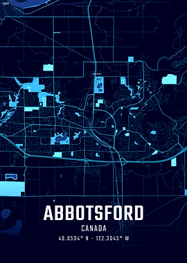 Abbotsford Midnight City Map