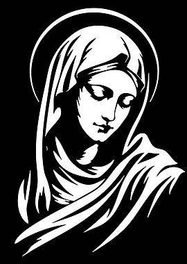 Virgin Mary with Halo
