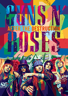 Guns N' Roses Pop Art Poster