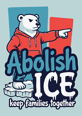 Polar Bear Abolish ICE Keep Families Together