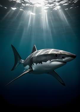 Great White Shark Underwater