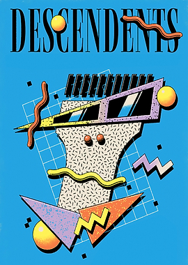 Descendents Retro Abstract Art