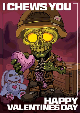 Zombie Valentine's Day Card