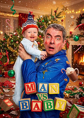 Man vs Baby Christmas Chaos