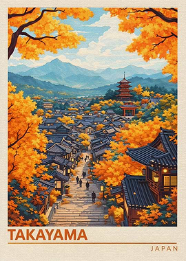 Takayama Japan Autumn Scenery