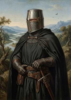 Knight in a Black Cape