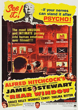 Rear Window Alfred Hitchcock Movie Poster
