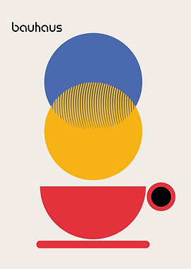 Bauhaus Coffee Cup Abstract