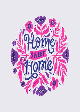 Home Sweet Home Floral Art