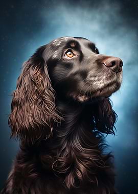 Portrait of a Brown Cocker Spaniel