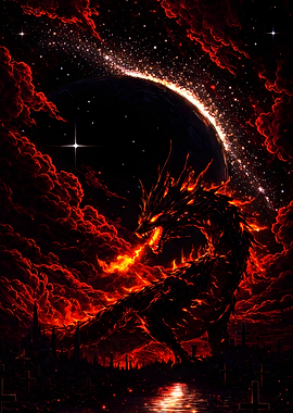 Fiery Dragon in a Cosmic Landscape