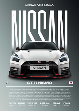 Nissan GT-R Nismo Car Poster