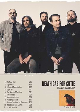 Death Cab for Cutie Transatlanticism Album Cover