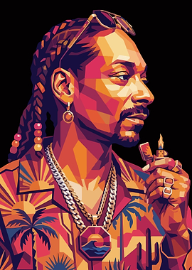 Snoop Dogg Pop Art Portrait