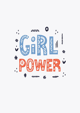 Girl Power Text Art