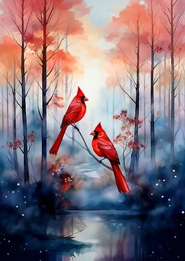 Two Cardinals in a Forest
