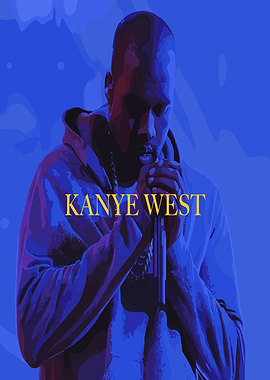 Kanye West Pixel Art Portrait