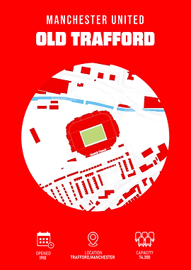 Old Trafford Manchester United Stadium Map