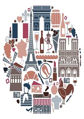 Icons Collage France