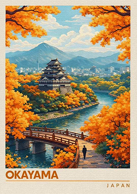Okayama Castle in Autumn