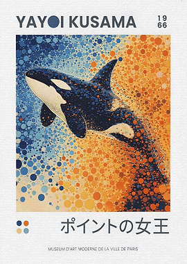 Yayoi Kusama Orca Poster
