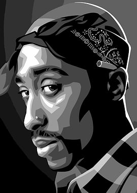 Tupac Shakur Pop Art Portrait