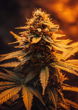 Close-up of a cannabis bud