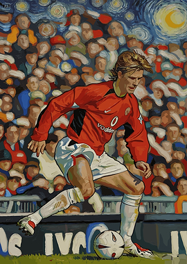 David Beckham in Starry Night Style