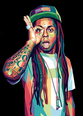 Lil Wayne Pop Art Portrait