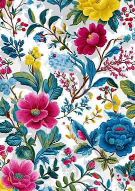 Vibrant Floral Pattern