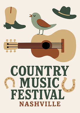 Country Music Festival Nashville Poster