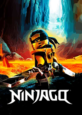Ninjago Golden Ninja in Lava Cave