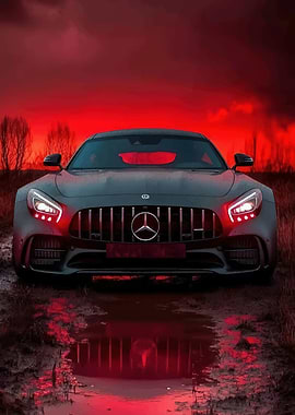 Mercedes-AMG GT in Red Sky