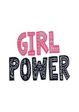 Girl Power Text Art