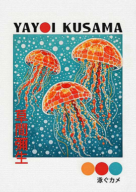 Yayoi Kusama Jellyfish Art