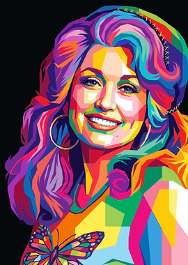 Dolly Parton Pop Art Portrait
