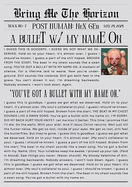 Bring Me The Horizon 'A Bullet With My Name On'